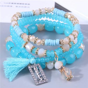 Multi-Layer Charm - Light Blue